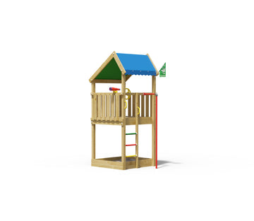 jungle-gym-jungle-home-castello-arrampicata-in-legno-con-palo-da-pompiere image 5