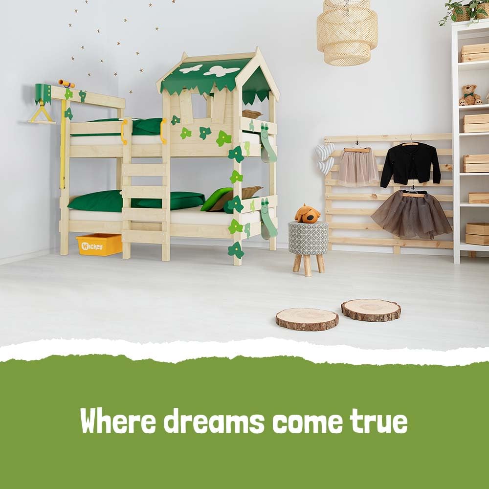 wickey-crazy-ivy-letto-a-castello-per-2-bambini-con-tetto-scaletta-e-rete-a-dogh image 5
