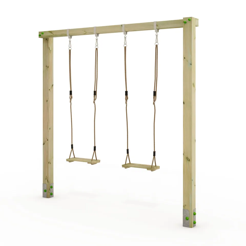 wickey-aero-star-altalena-doppia-in-legno-per-bambini-da-esterno-o-giardino-seri image 1