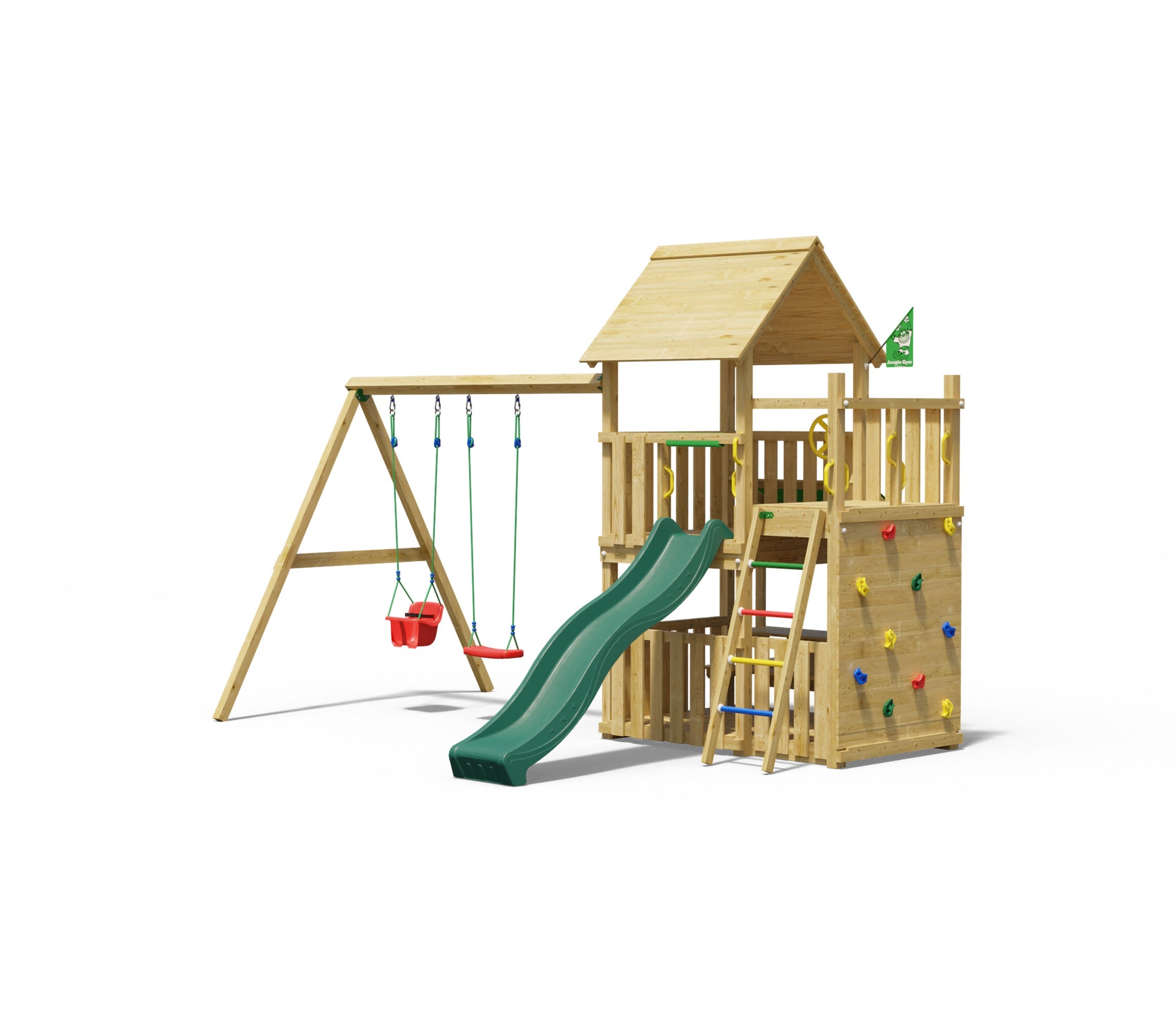jungle-gym-jungle-reef-struttura-in-legno-per-arrampicata-con-altalene-e-veranda image 1
