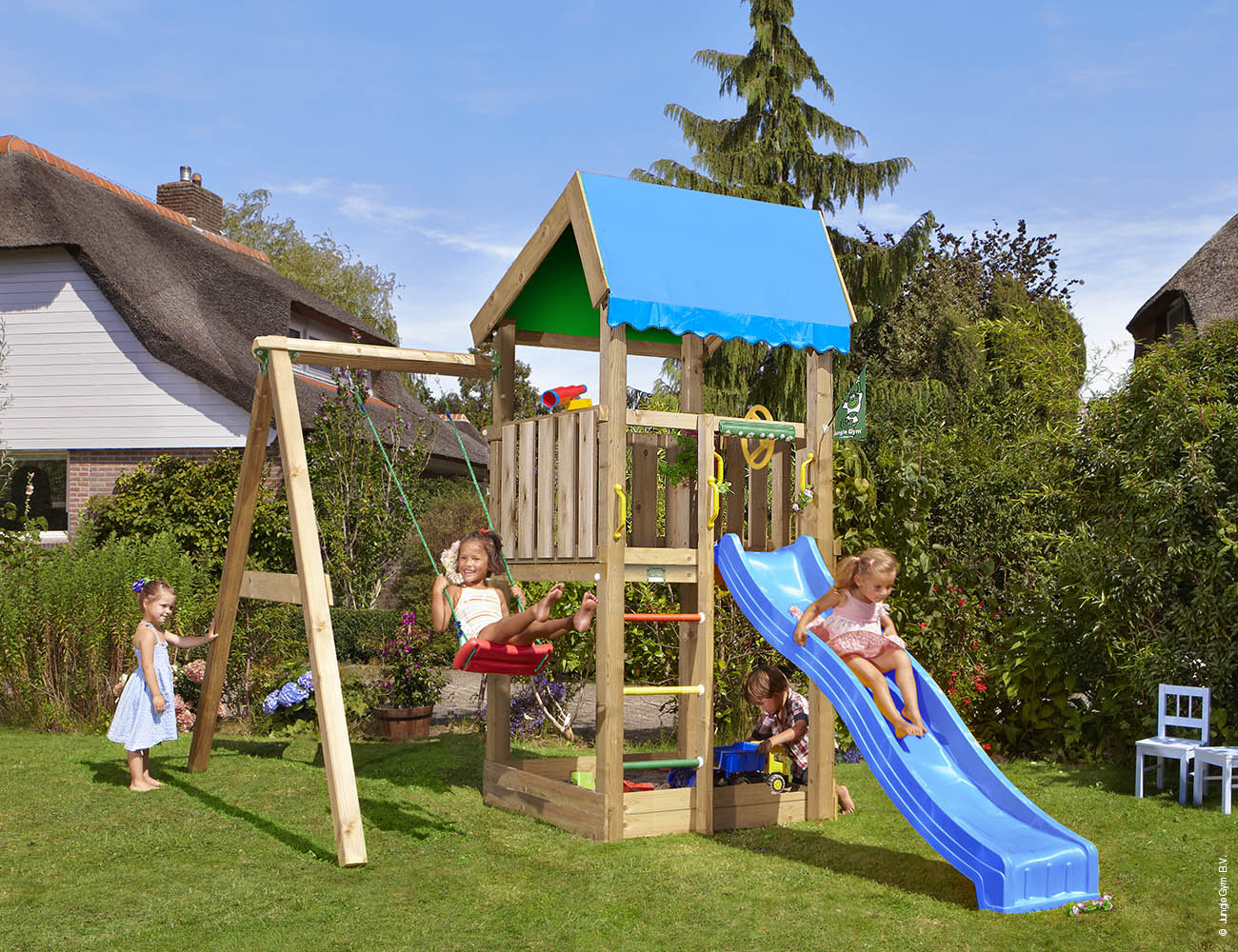jungle-gym-jungle-home-struttura-da-arrampicata-in-legno-con-altalena-e-sabbiera image 8